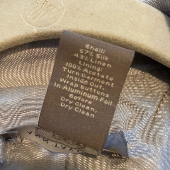 1990’s AnnTaylor 4p silk/linen tailored suit jacket EUC - Picture 10 of 13